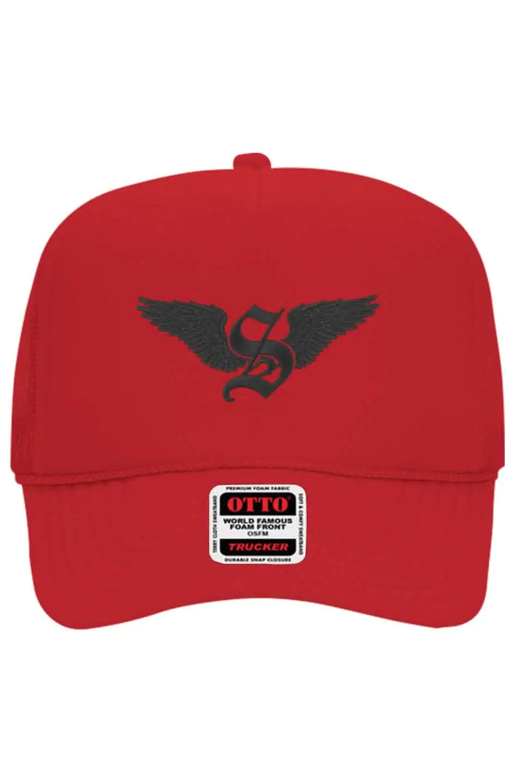 Trucker Hat Winged S Trucker Hat - Red